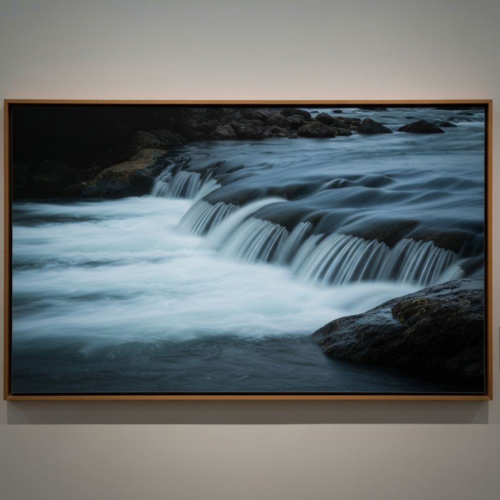 Flowing water representing natural movement and flexibility